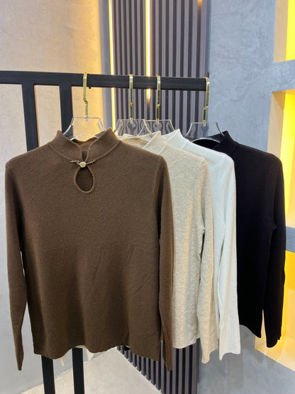 Modern Chinese Knit Top