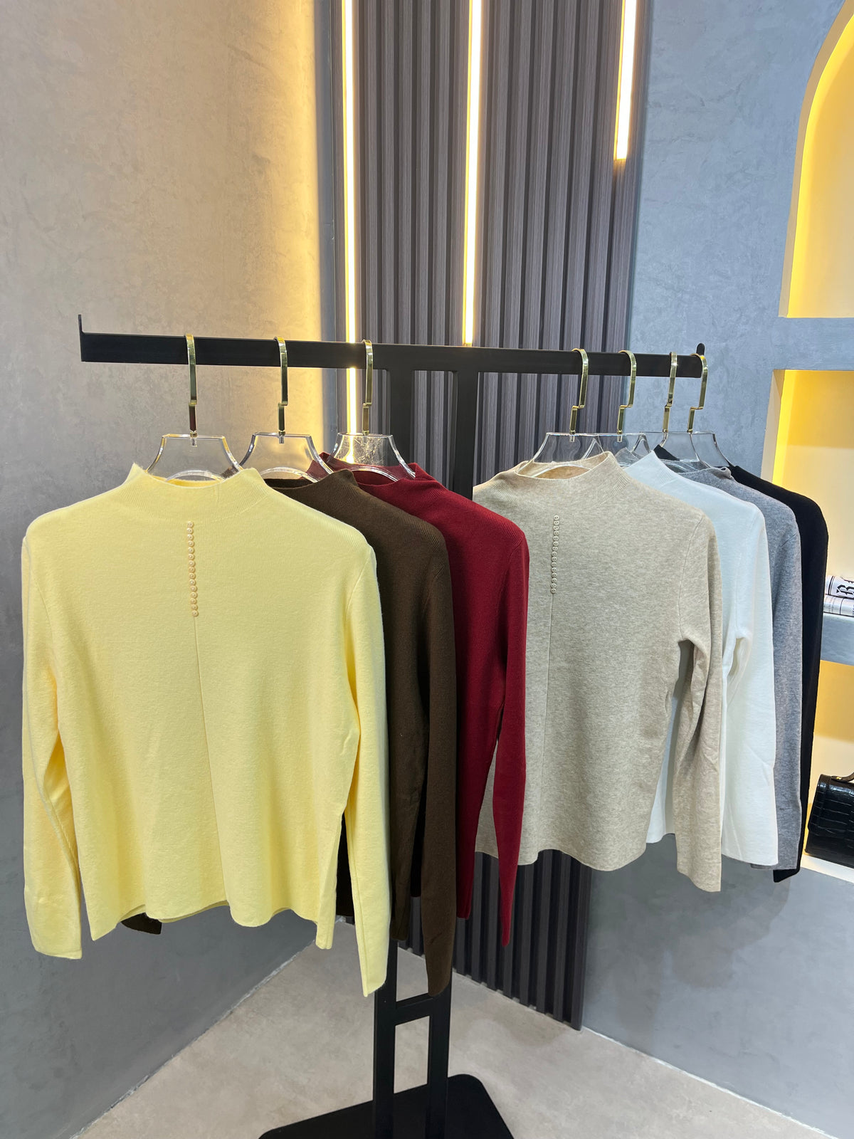 Soft Wool Top With Buttons
