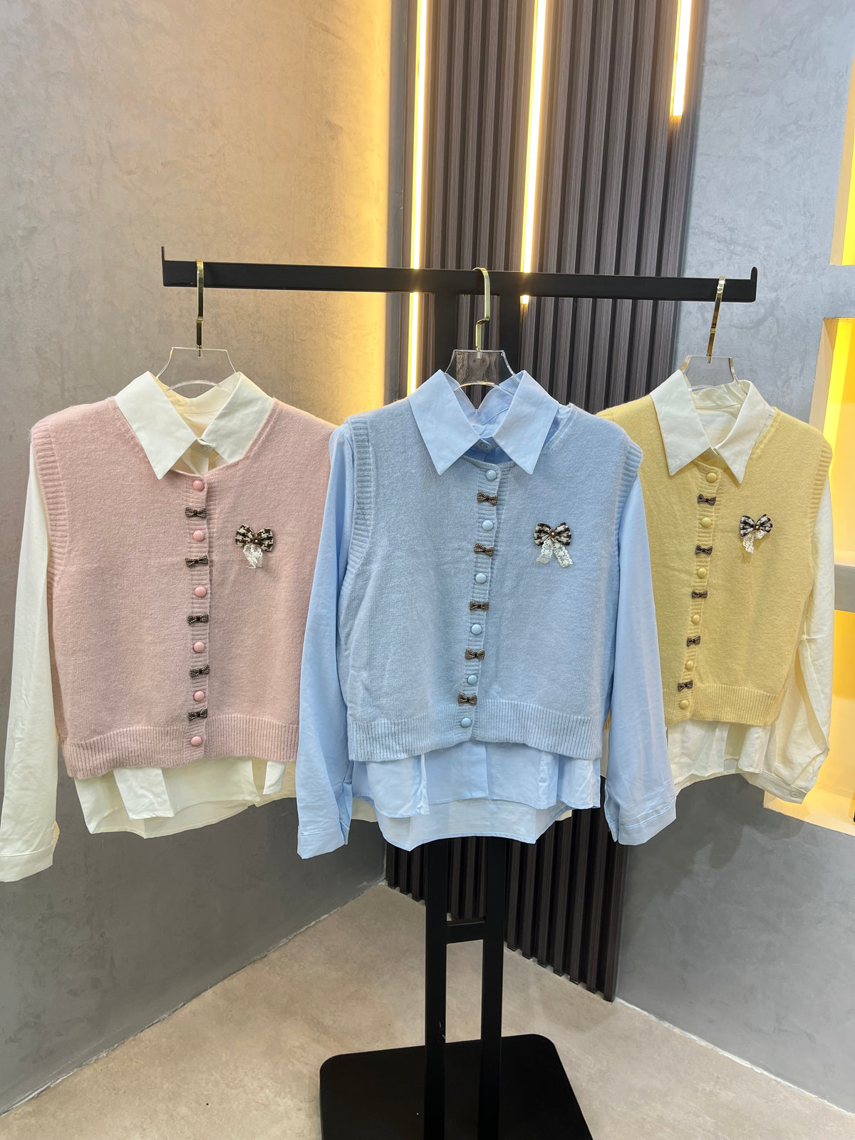 Chemise With Wool Vest