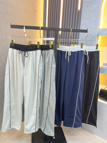 Wide Leg Cotton Sweatpants