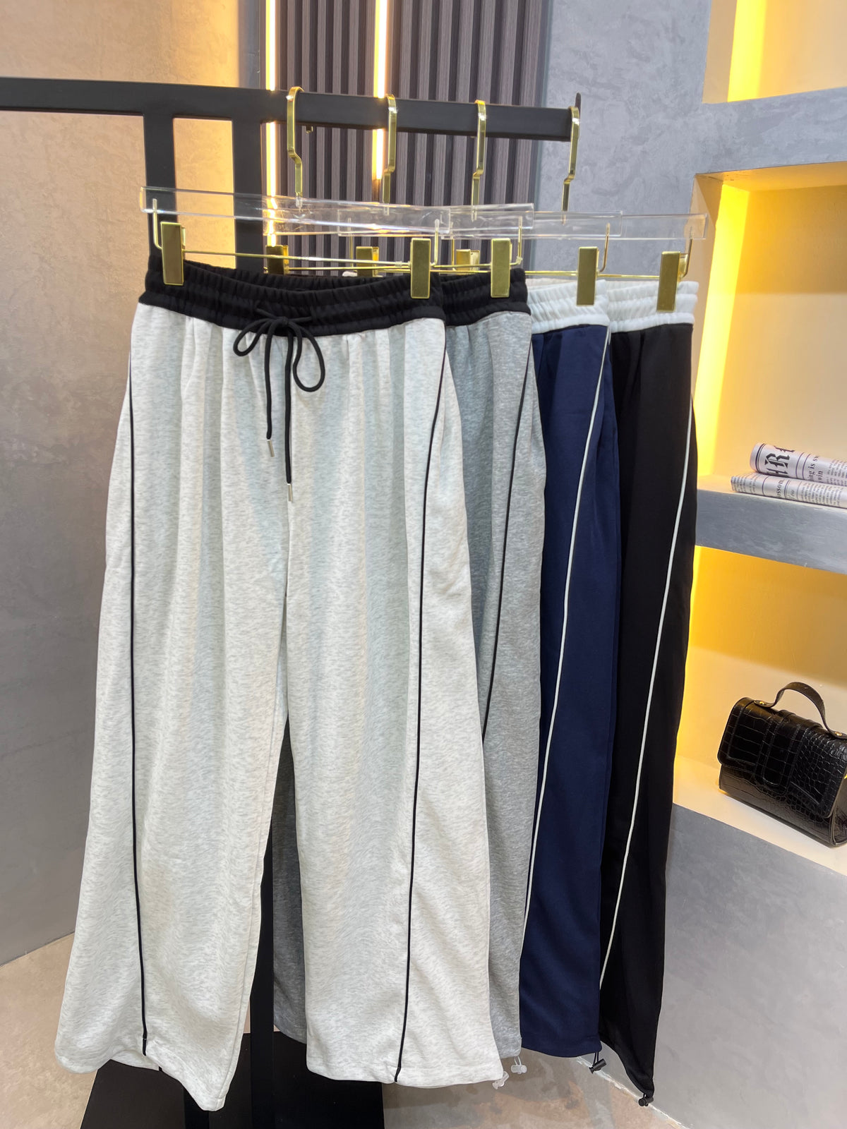 Wide Leg Cotton Sweatpants