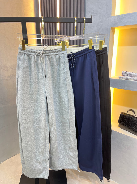 Wide Leg Cotton Sweatpants