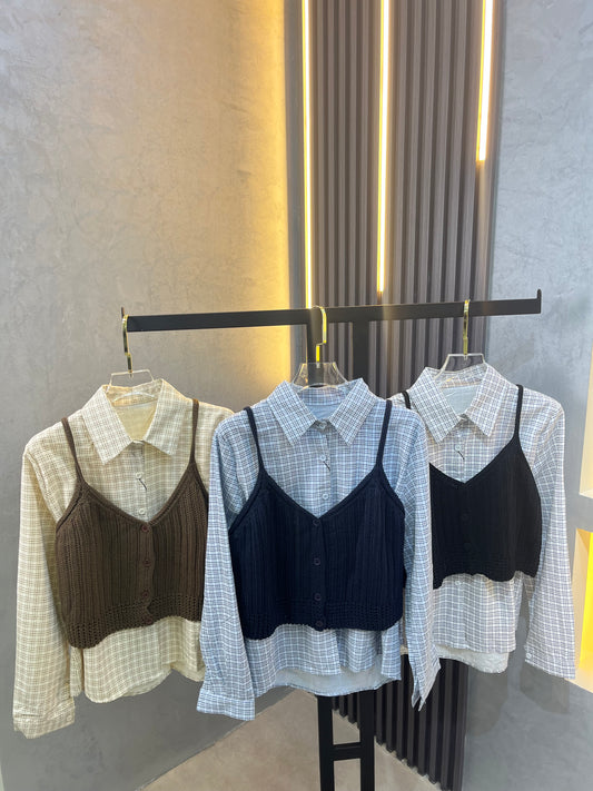 Twins Chemise With Vest