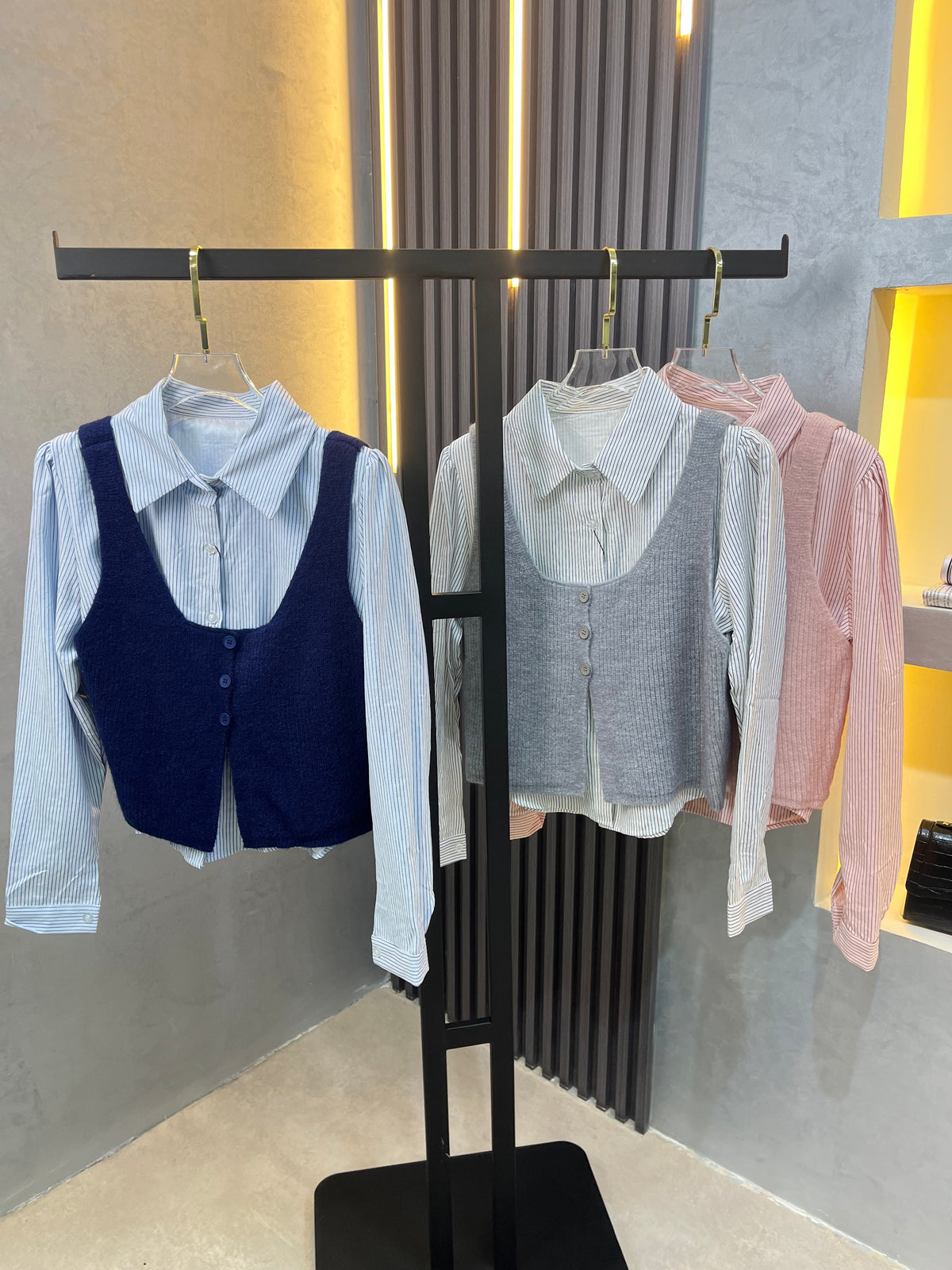 Twins Chemise With Vest