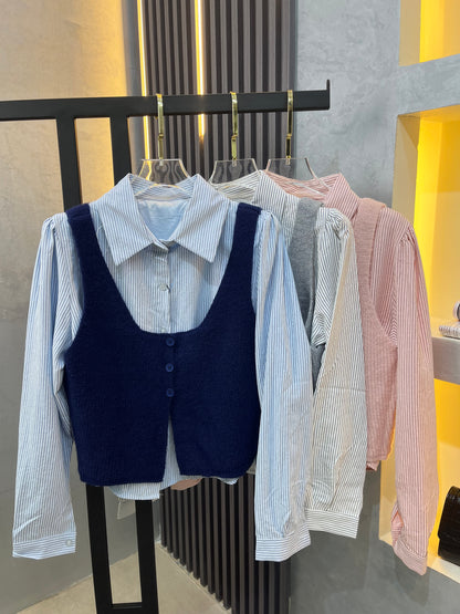 Twins Chemise With Vest