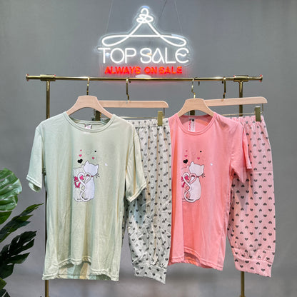 Cotton Pantacour Pajamas