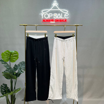 Cotton Wide Leg Pants