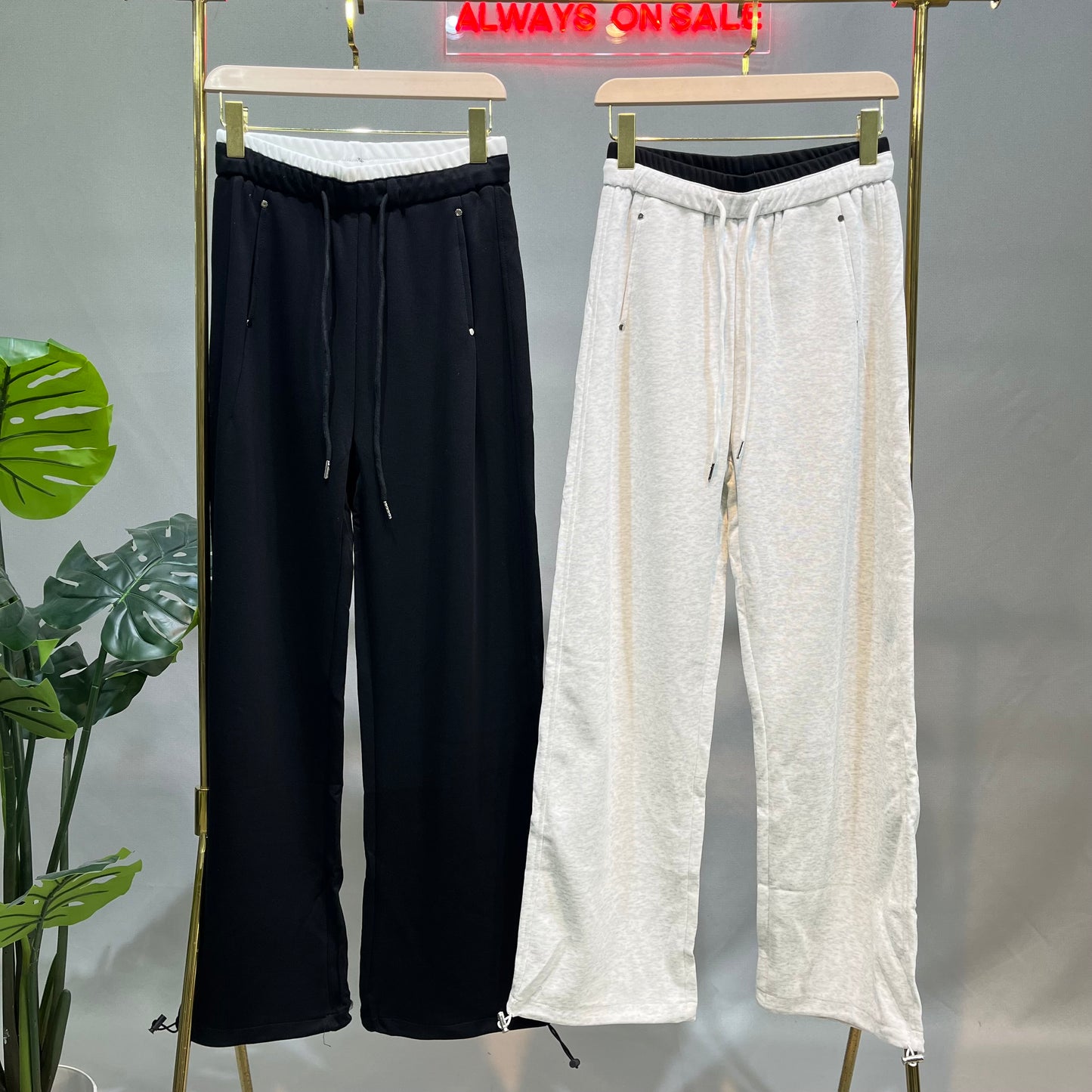 Cotton Wide Leg Pants