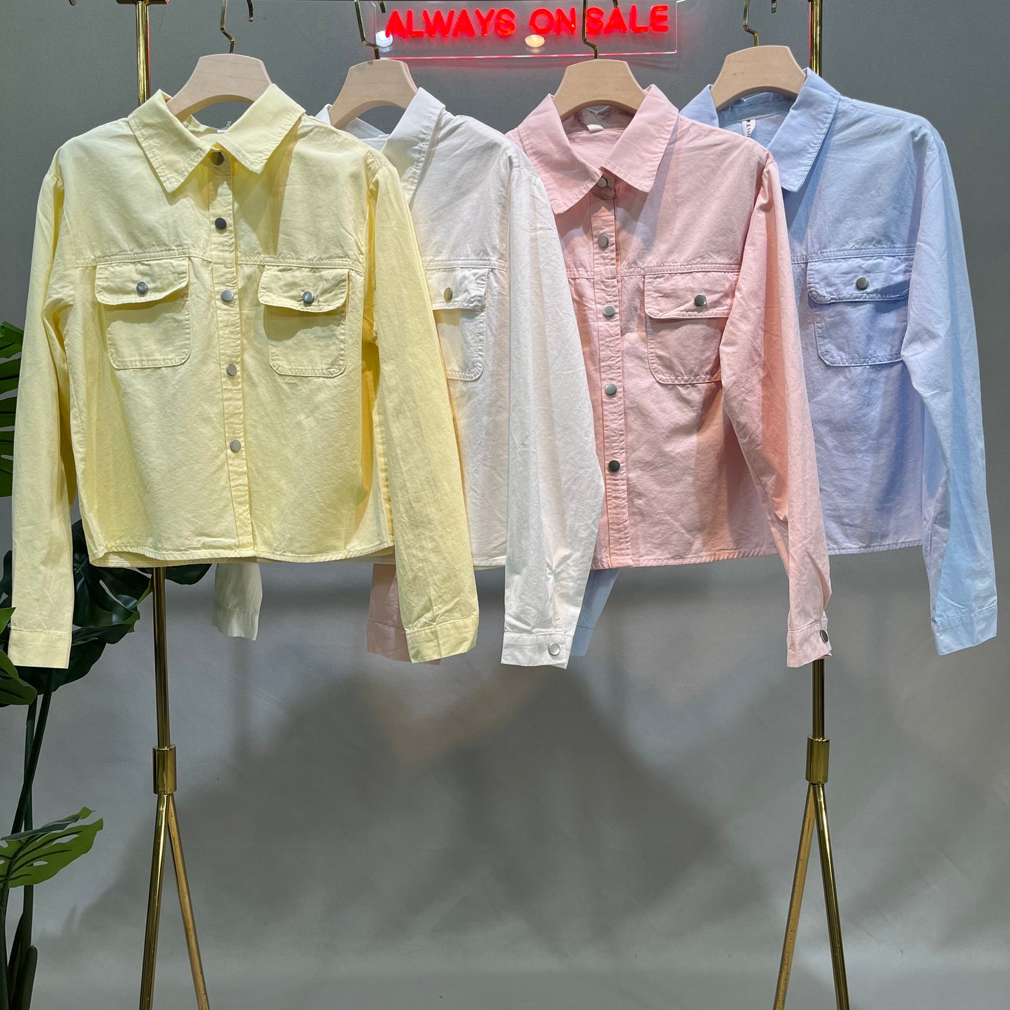 Cropped Linen Chemise