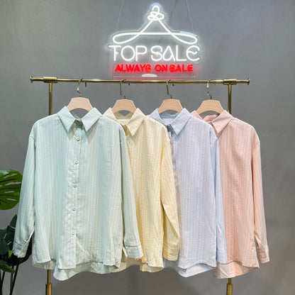 Stripe Cotton Chemise