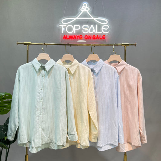 Stripe Cotton Chemise