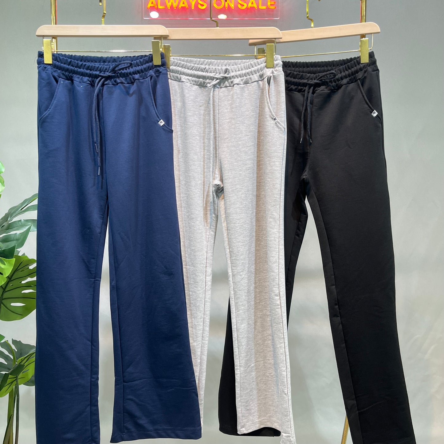 Wide Leg Cotton Sweatpants