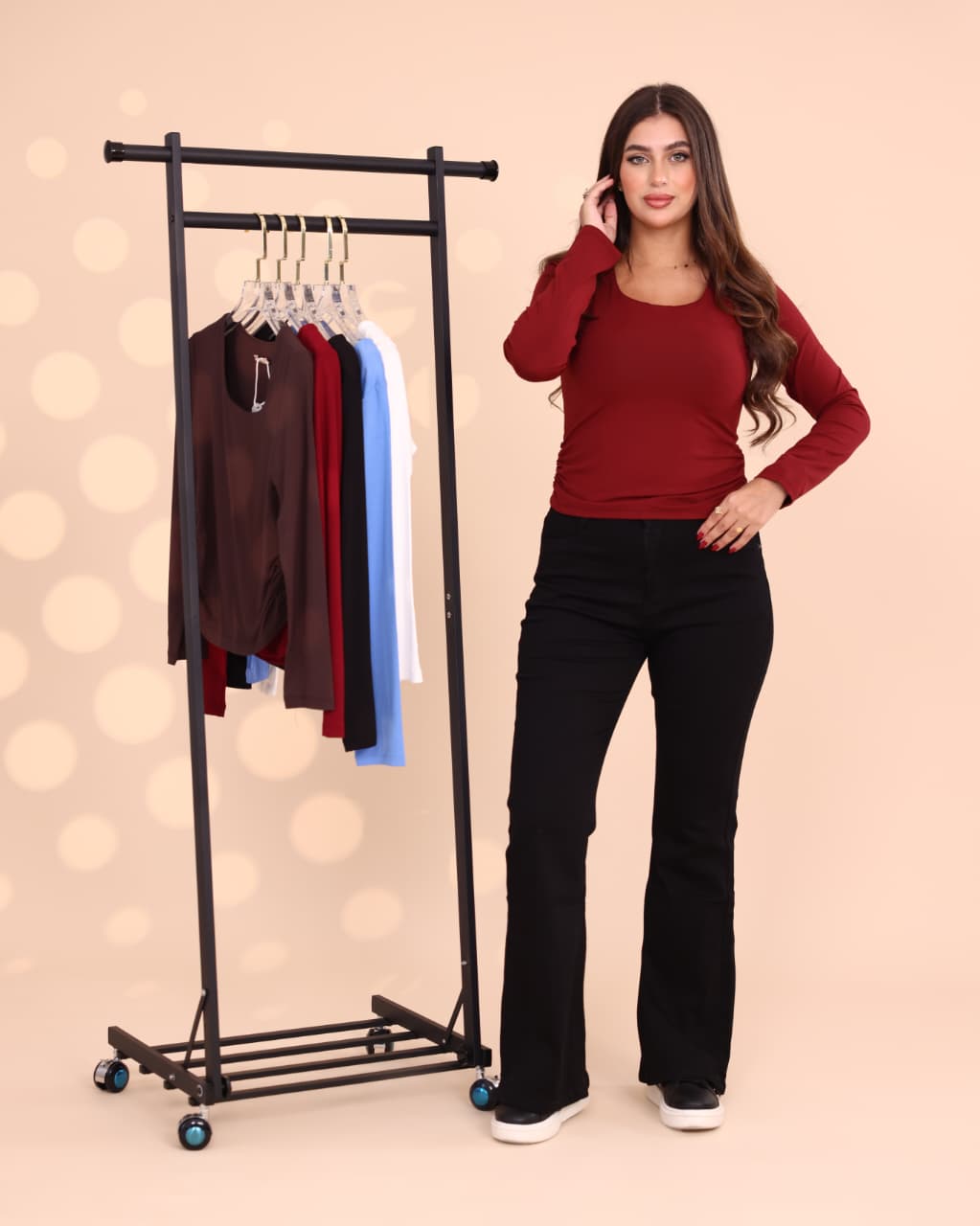 Long Sleeve Square Neck Top