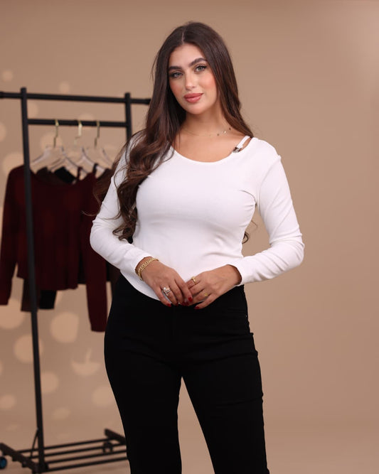 Long Sleeve Basic Cotton Top