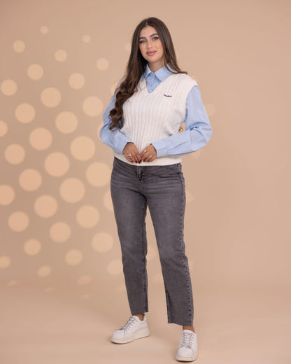 Chemise With Attached Vest