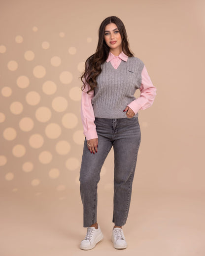 Chemise With Attached Vest