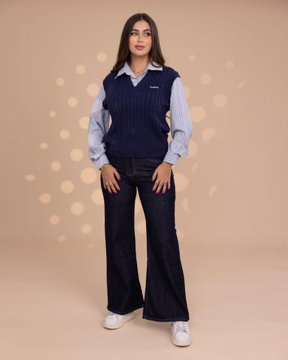 Chemise With Attached Vest