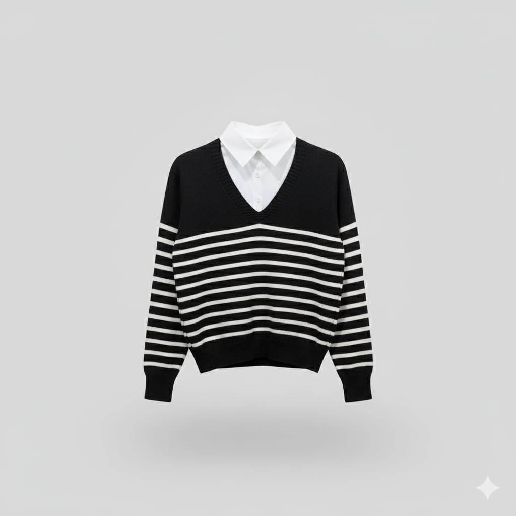 Chemise With Attached Vest