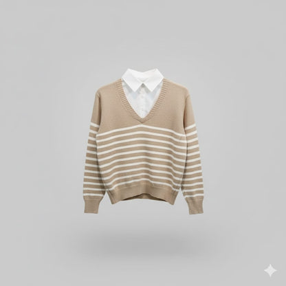 Chemise With Attached Vest