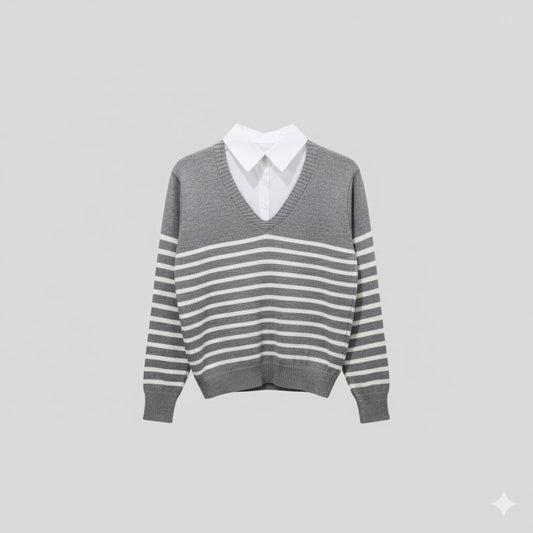 Chemise With Attached Vest