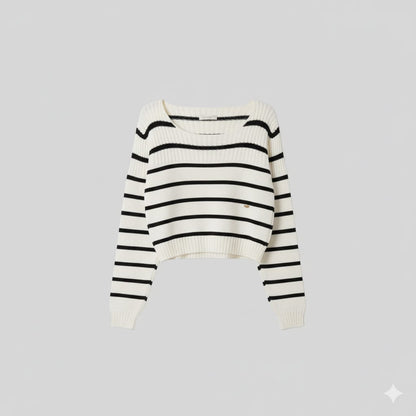 Stripe Wool Top